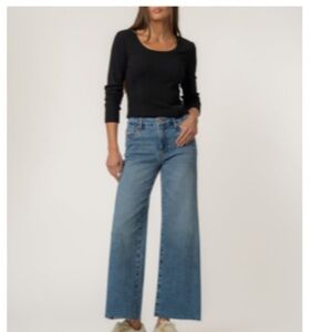 Kut from the Kloth Meg High-Rise Wide Leg Crop